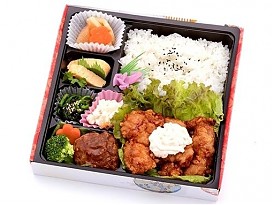 チキン南蛮&黒毛和牛手ごねハンバーグステーキ弁当